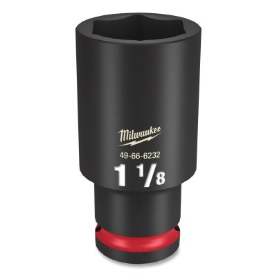 SHOCKWAVE™ Impact Duty™ Socket, 1/2 in Dr, 6-point, 1-1/8 in Tip, Deep Length