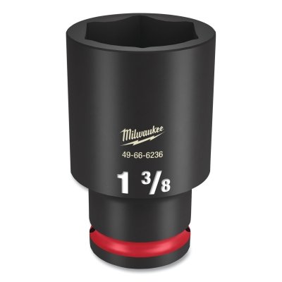SHOCKWAVE™ Impact Duty™ Socket, 1/2 in Dr, 6-point, 1-3/8 in Tip, Deep Length