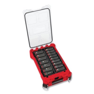 SHOCKWAVE Impact Duty™ PACKOUT™ Socket Set, 1/2 in Drive,  16 Pc,  MM