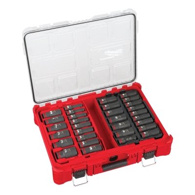 SHOCKWAVE Impact Duty™ PACKOUT™ Socket Set, 1/2 in Drive,  31 Pc,  SAE/MM
