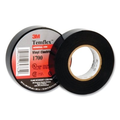 Temflex™ Vinyl Electrical Tape 1700, 2 in W, 36 yd L, Black