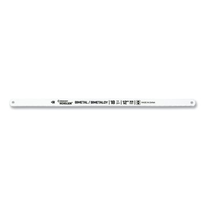 Bi-Metaloy Hand Hacksaw Blades, 12 in, 18 TPI, 100 EA/BX