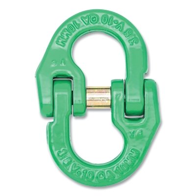 Quik-Alloy® Coupling Link, 3/8 in, 8,800 lb Load, Powder Coated Green, Grade 100