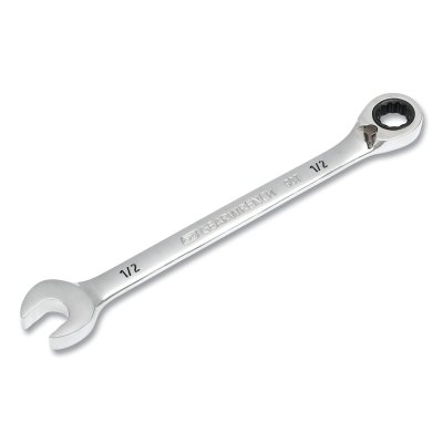 90T 12 Point Reversible Ratcheting Wrench, SAE, 1/2 in