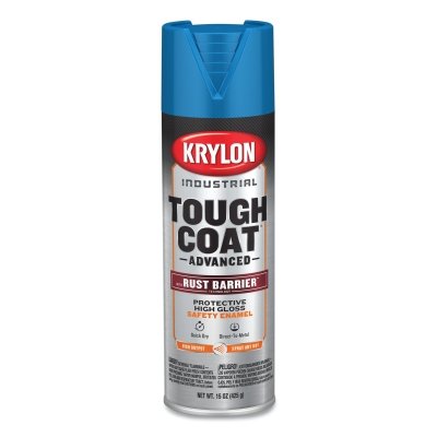 Tough Coat® Advanced with Rust Barrier® Technology Spray Paint, 15 oz, Safety Blue, Gloss