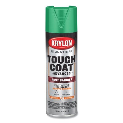 Tough Coat® Advanced with Rust Barrier® Technology Spray Paint, 15 oz, Safety Green, Gloss