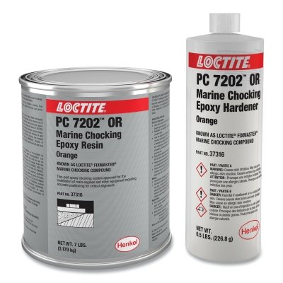 Marine Chocking Compound, 1 gal, Pail, Orange/Amber