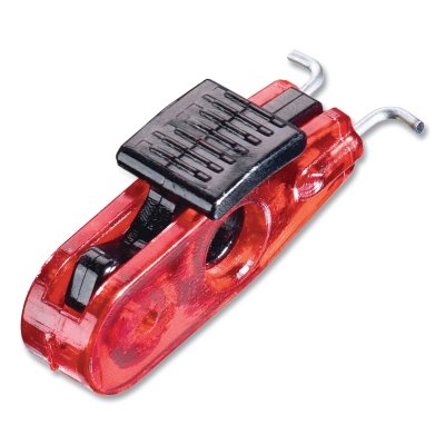 Universal Miniature Circuit Breaker Lockout, 2-2/5 in W x 4-1/2 in L x 45/64 in H, Red