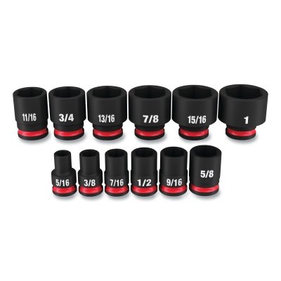 Shockwave™ Impact Duty™ 6-Point Socket Set, 3/8 in, SAE STD, 12-Pc