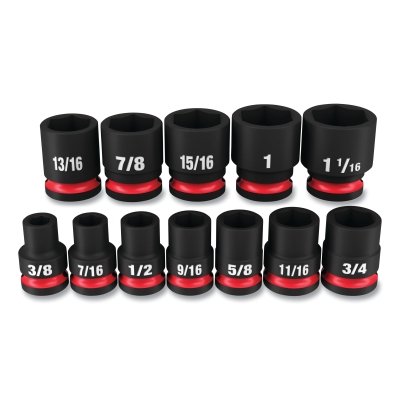 Shockwave™ Impact Duty™ 6-Point Socket Set, 1/2 in, SAE STD, 12-Pc