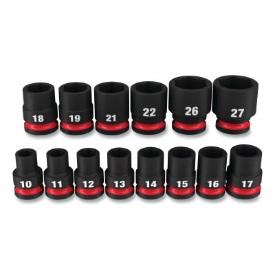 Shockwave™ Impact Duty™ 6-Point Socket Set, 1/2 in, Metric STD, 14-Pc