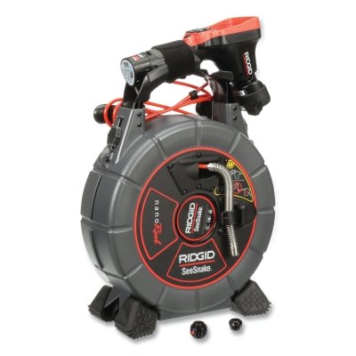 SeeSnake® nanoReel® Industrial Video Inspection System, 3/4 in to 2 in Pipe Capacity, 85 ft Push Cable, 15.5 mm Camera Head