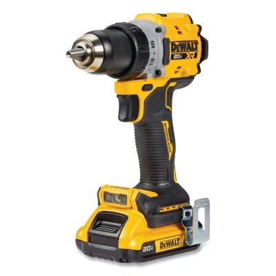 Cordless Drill/Driver, 20V MAX* XR® Brushless, 1/2 in Chuck, Kit, Includes DCD800/2.0 Ah Batteries/Charger/Belt Hook/Bag