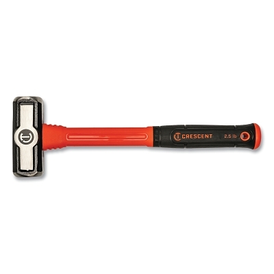 Fiberglass Engineer Hammer, 13.5 in L, Fiberglass Handle, Alloy Steel