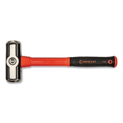 Fiberglass Engineer Hammer, 14 in L, Fiberglass with Grip