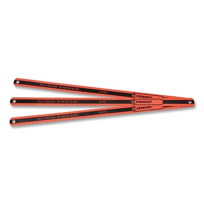 Hacksaw Blade, Bi-Metal, 10 in L, 24 TPI