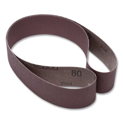Cloth Belt, 341D, X-Weight, 4 in W x 36 in L, 50 Grit, Aluminum Oxide, Fabri-lok/Single-flex