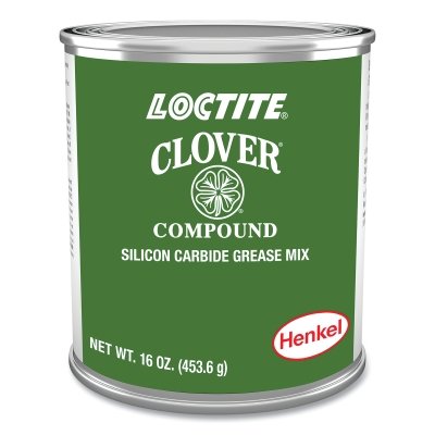 Clover® Silicon Carbide Pat Gel® Water Mix, 100 grit, 1 lb cap, Can, Mild Odor