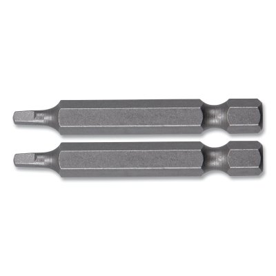 Square Power Bit, #1, 1/4 in (Hex) Drive, 2 in OAL, 10 EA/BX