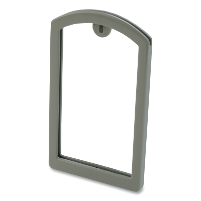 Label Pocket Frame, 3.5 in L, 2 in W, Gray