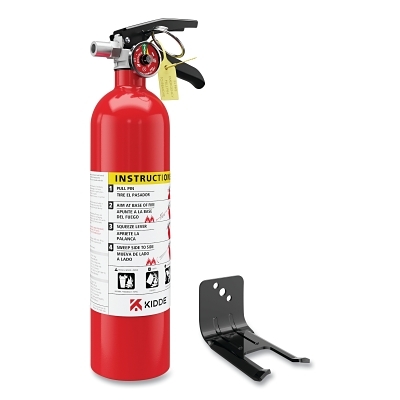 Pro Multi-Purpose Fire Extinguisher, ABC Fire Type, 2.5 lb Capacity, Rechargeable, Includes Wall Hanger, 6 EA/CA