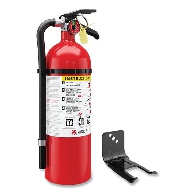 Pro Multi-Purpose Fire Extinguisher, ABC Fire Type, 5 lb Capacity, Includes Wall Hanger, 4 EA/CA