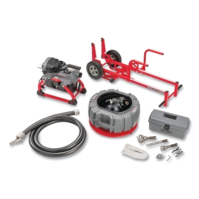 K-5208 Sectional Drain Cleaner, 700 RPM, 2 in to 8 in Pipe dia, 7/8 in and 1-1/4 in Cable Size, 4 C-11 cables