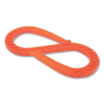 Quick Hook-Overhead Hanging Cable Protector, 0.5 in H x 4 in W x 9 in L, 20° Bend, Orange