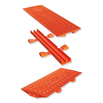 Cable Bridge, 2 in H x 12 in W x 35.5 in L, for Linbacker® General Purpose Cable Protectors, 5-CH, Orange