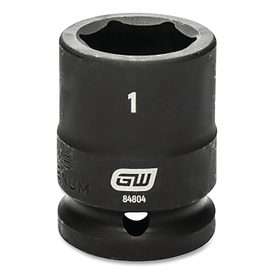 Impact Socket, 3/4 in Drive Size, 1 in Opening Size, 6-point, Standard Length