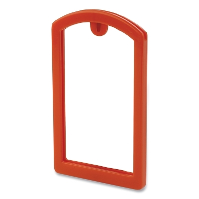 Label Pocket Frame, 3.5 in L, 2 in W, Orange