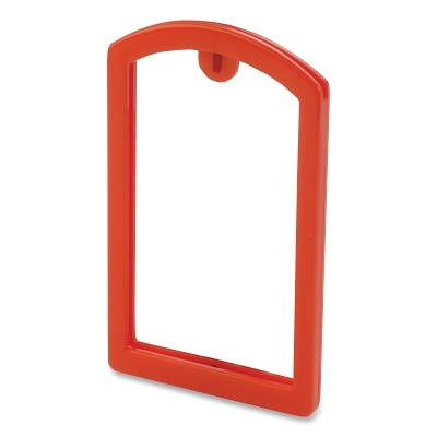Label Pocket Frame, 3.5 in L, 2 in W, Red