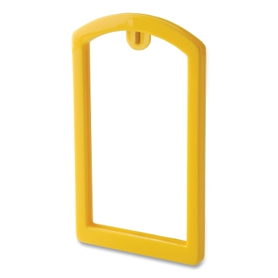 Label Pocket Frame, 3.5 in L, 2 in W, Yellow