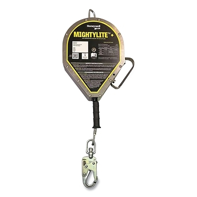 Mightylite™+ Self-Retracting Lifeline, 20 ft, Stainless Steel Cable, Swivel Snap Hook