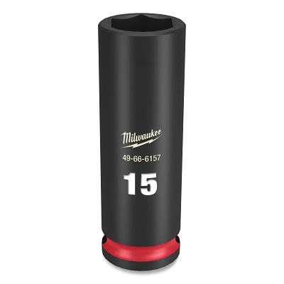 SHOCKWAVE™ Impact Duty™ Socket, 3/8 in Dr, 6-point, 15 mm Tip, Deep Length