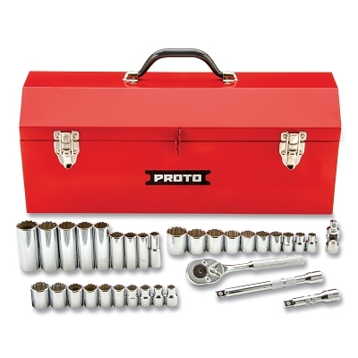 TorquePlus™ Combination Socket Set, 34-Pc, 3/8 Drive, 12-point, Metric, SAE