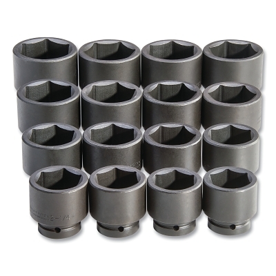 Impact Socket Set, 16-Pc, 1 in, 6-point