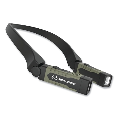 Real Tree Neck Light, 2 Batteries, 15 to 300 lm, Black/Green
