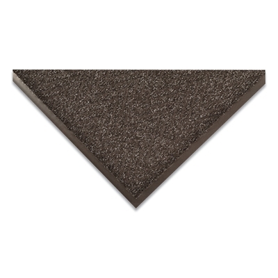 Low-Profile Light-Weight Chevron Entrance Mat, 105, 5/16 in x 3 ft W x 5 ft L, Needle-Punched Yarn, Vinyl Backing, Charcoal