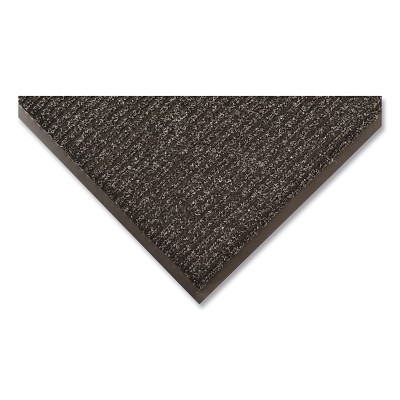 Brush Step® Low-Profile Scraper Entrance Mat, 109, 5/16 in x 2 ft W x 3 ft L, Needle-Punched Yarn, Vinyl Backing, Charcoal