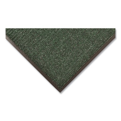 Brush Step® Low-Profile Scraper Entrance Mat, 109, 5/16 in x 2 ft W x 3 ft L, Needle-Punched Yarn, Vinyl Bckg, Hunter Green