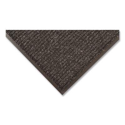 Brush Step® Low-Profile Scraper Entrance Mat, 109, 5/16 in x 3 ft W x 4 ft L, Needle-Punched Yarn, Vinyl Backing, Charcoal