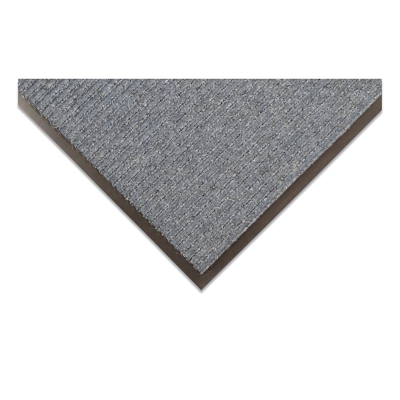 Brush Step® Low-Profile Scraper Entrance Mat, 109, 5/16 in x 3 ft W x 5 ft L, Needle-Punched Yarn, Vinyl Backing, Slate Blue