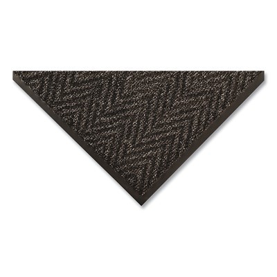 Arrow Trax® Low-Profile Scraper Entrance Mat, 118, 3/8 in x 4 ft W x 60 ft L, Needle-Punched Yarn, Vinyl Backing, Charcoal