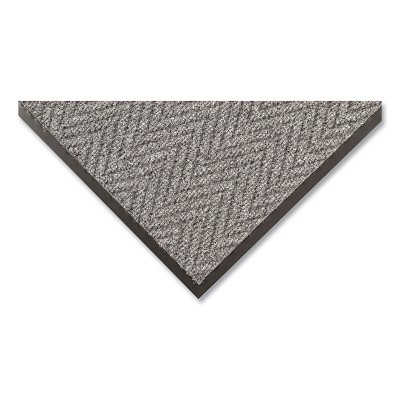 Arrow Trax® Low-Profile Scraper Entrance Mat, 118, 3/8 in x 2 ft W x 3 ft L, Needle-Punched Yarn, Vinyl Backing, Gray