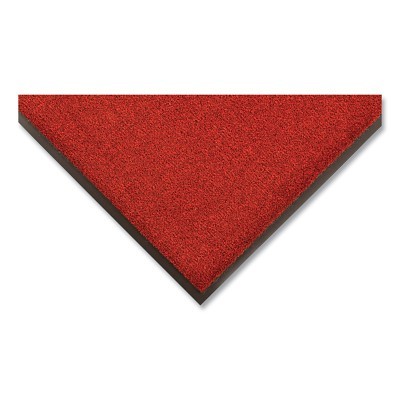 Sabre™ Moisture and Dirt Retention Entrance Mat, 130, 3/8 in x 4 ft W x 60 ft L, 19 oz Decalon®, Vinyl Backing, Red/Black