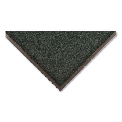 Sabre™ Moisture and Dirt Retention Entrance Mat, 130, 3/8 in x 2 ft W x 3 ft L, 19 oz Decalon®, Vinyl Backing, Hunter Green