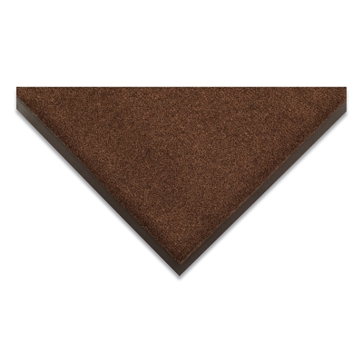 Sabre™ Moisture and Dirt Retention Entrance Mat, 130, 3/8 in x 3 ft W x 10 ft L, 19 oz Decalon®, Vinyl Backing, Brown