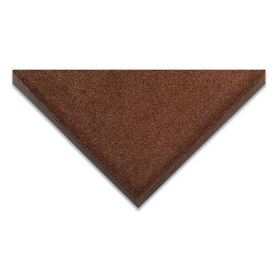 Dante™ Moisture Retention Entrance Mat, 131, 3/8 in x 3 ft W x 5 ft L, Decalon®, Vinyl Backing, Brown