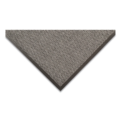 Polynib™ Debris Trapping Entrance Mat, 136, 3/8 in x 4 ft W x 6 ft L, 24 oz Poly Needle-Punched Yarn, Vinyl Backing, Gray